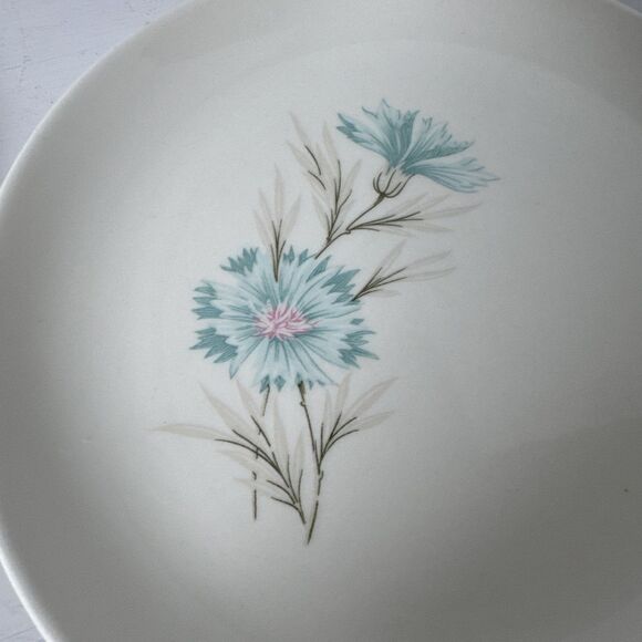 2 Vtg Taylor Smith & Taylor Ever Yours Boutonniere Pattern 6.5" Bread/App Plate - Picture 4 of 5
